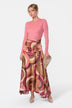 Aviana Skirt (Brown Pattern)