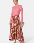 Aviana Skirt (Brown Pattern)
