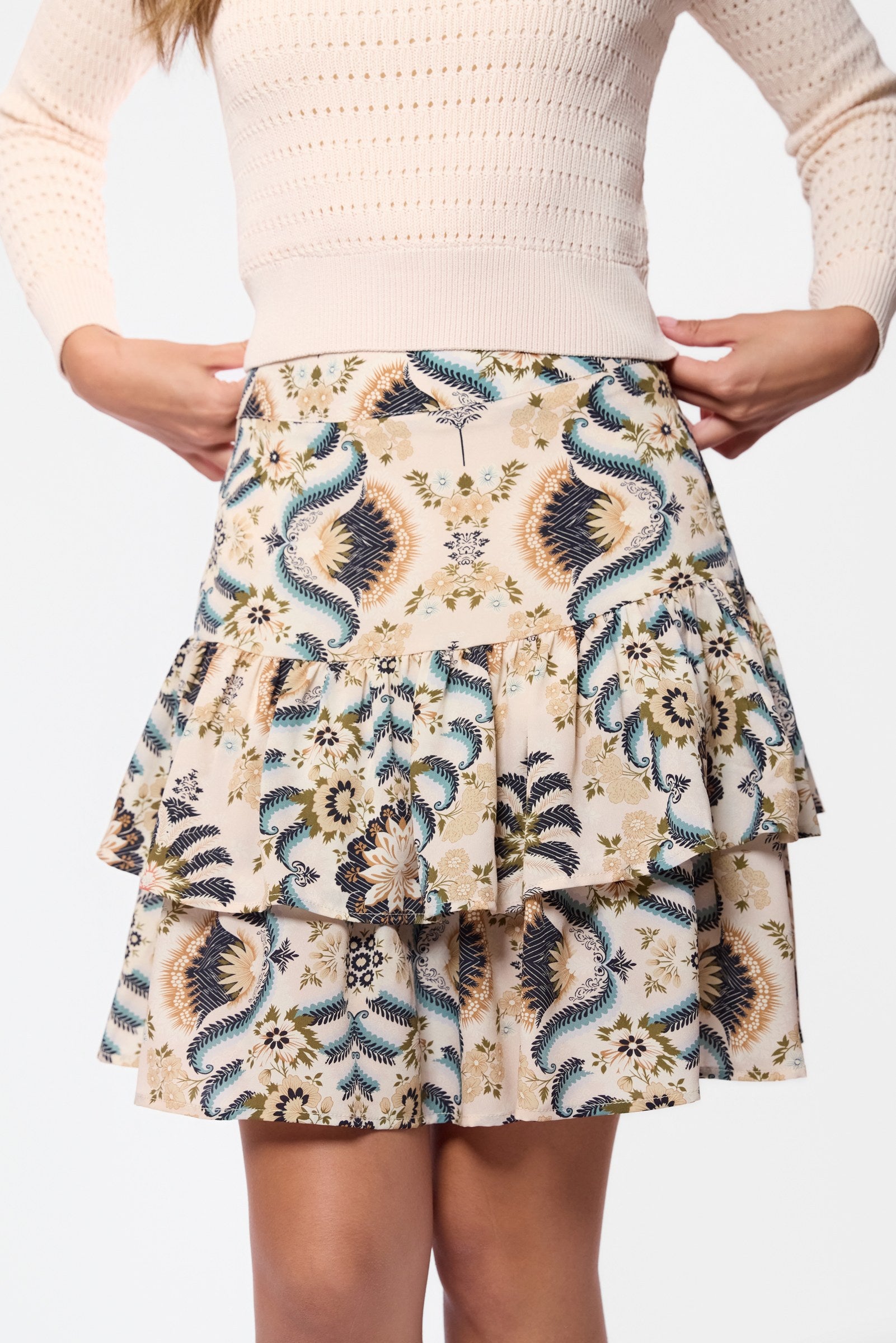 Tessa Skirt (Ivory Ground)