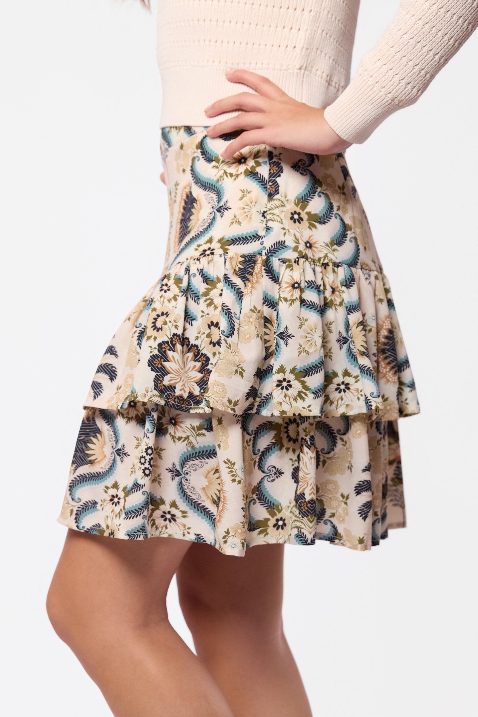 Tessa Skirt (Ivory Ground)
