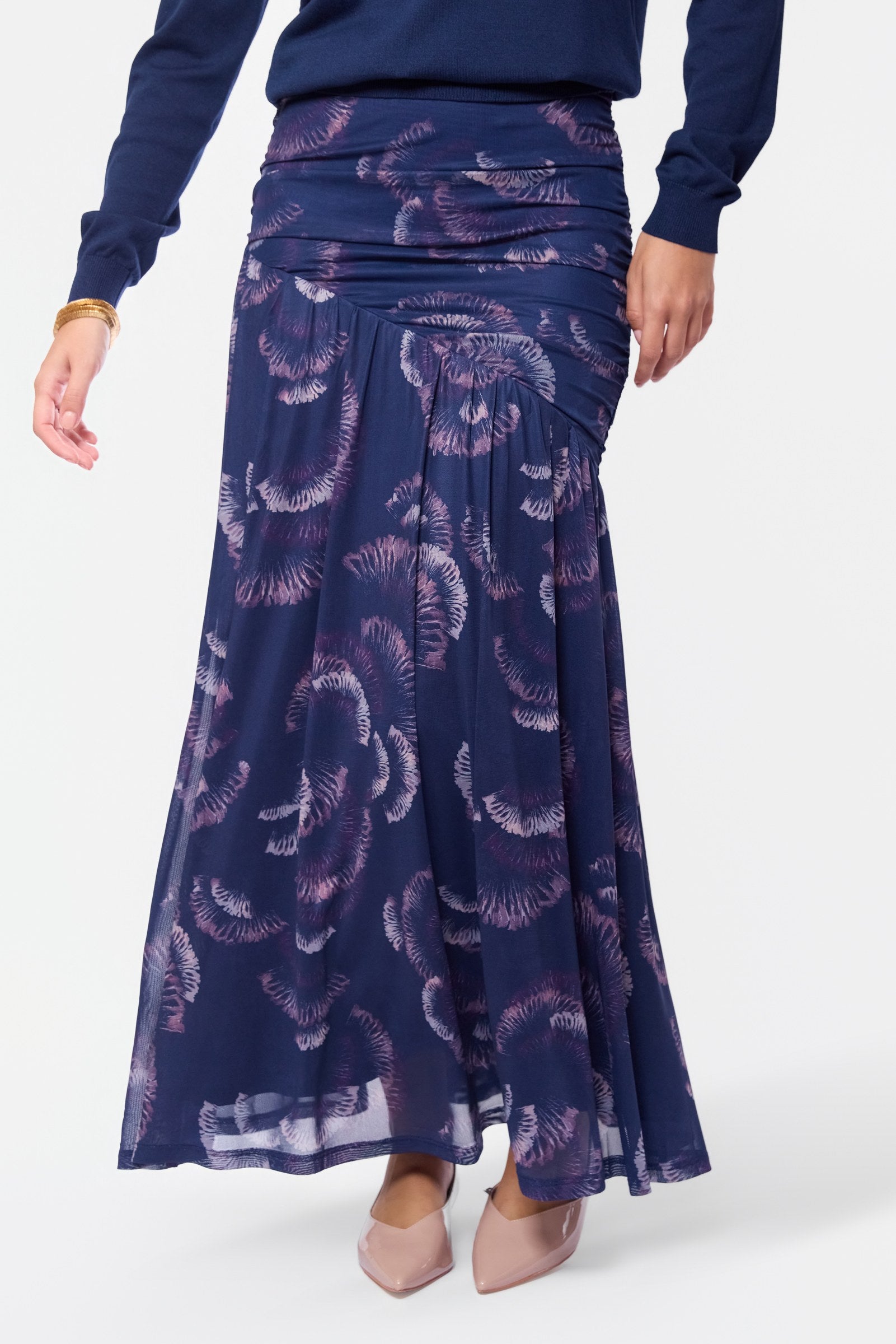 Miri Skirt (Purple Pattern)