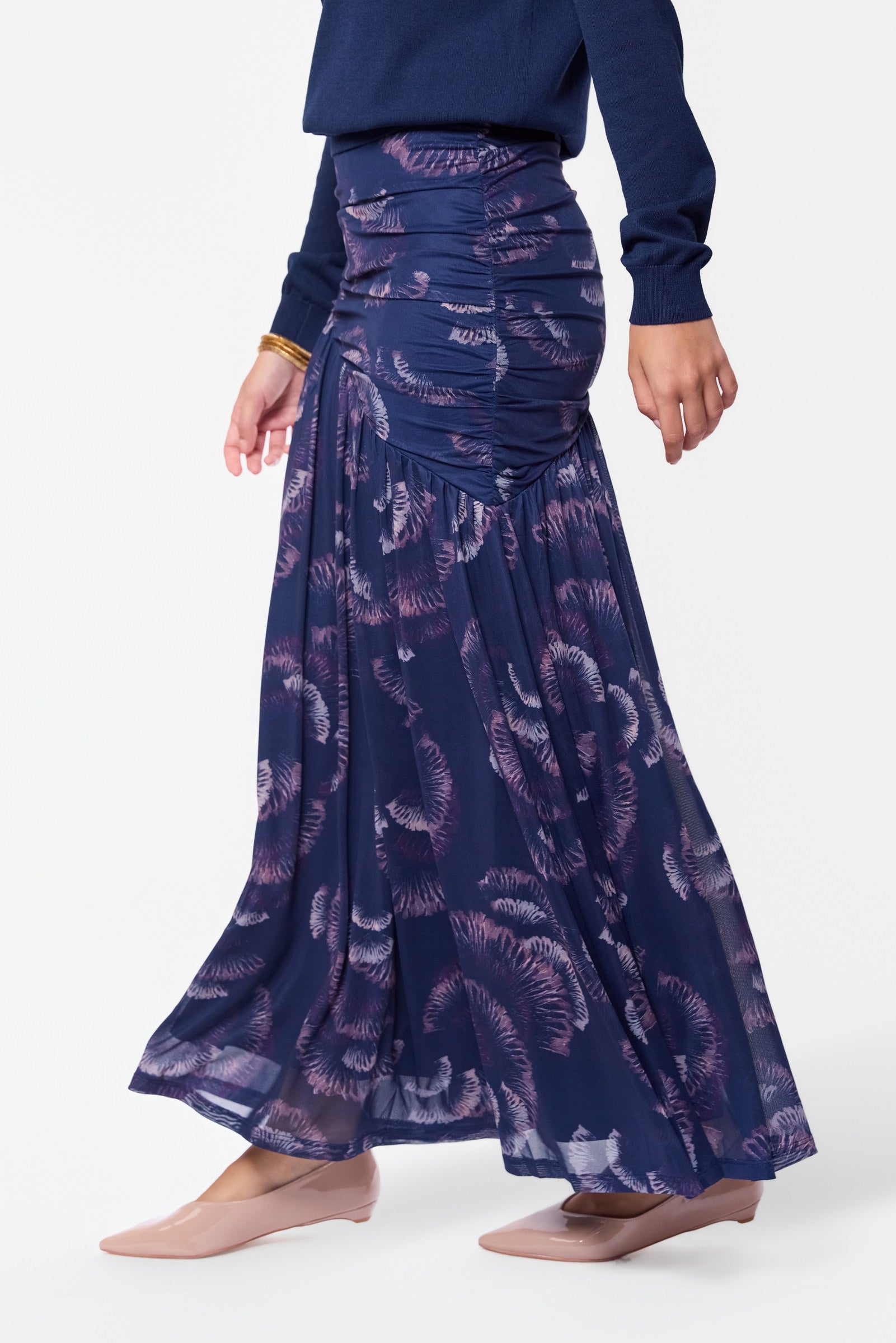 Miri Skirt (Purple Pattern)