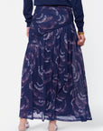Miri Skirt (Purple Pattern)