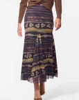 Natalia Skirt (Brown Multi)
