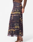 Natalia Skirt (Brown Multi)