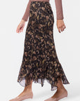 Aimee Skirt (Black Pattern)