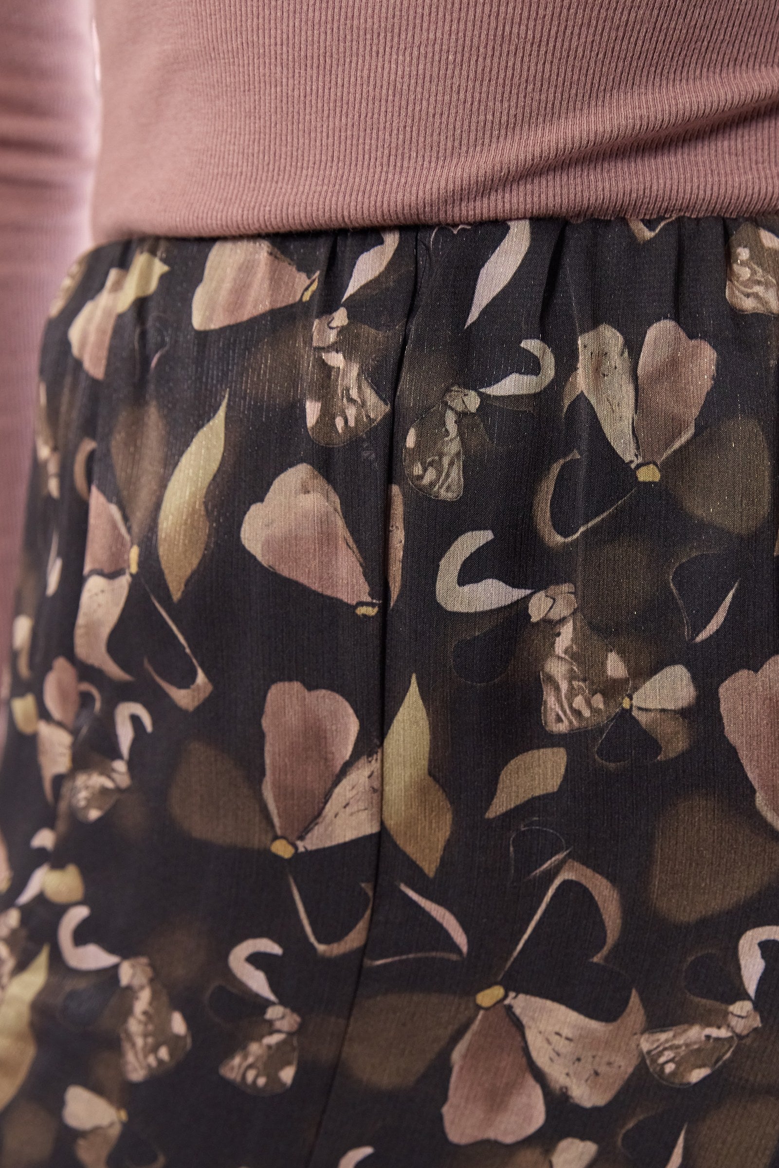 Aimee Skirt (Black Pattern)