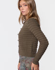 Lucca Cardigan (Olive Green)