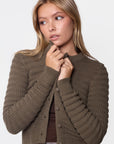 Lucca Cardigan (Olive Green)
