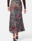 Natalia Skirt (Teal Ground)