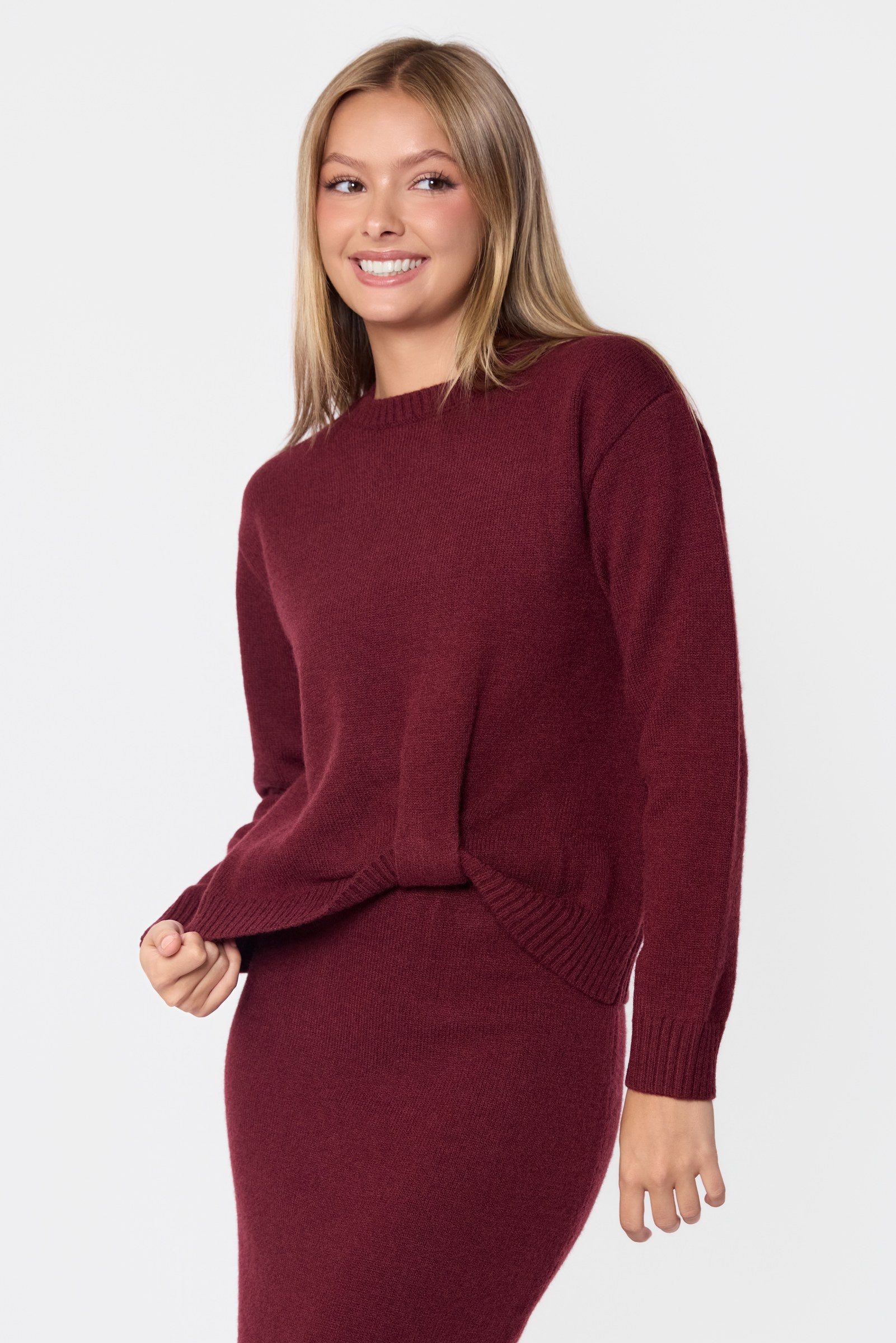 Sari Top (Burgundy)