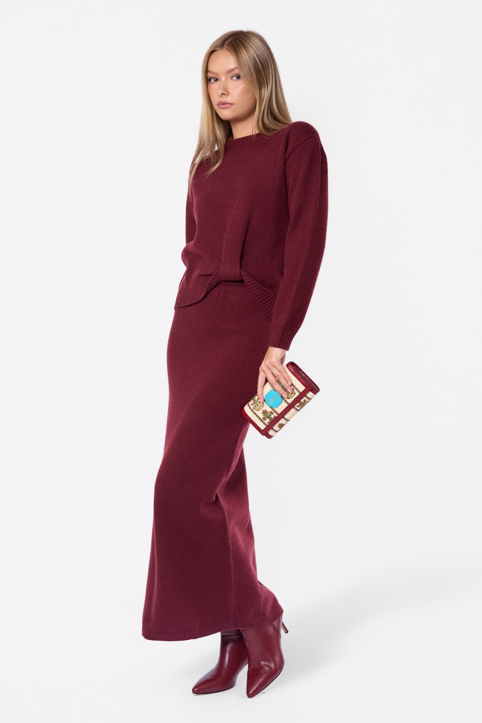 Sari Top (Burgundy)