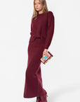 Sari Top (Burgundy)