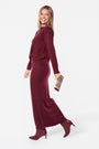 Sari Skirt (Burgundy)