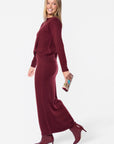 Sari Skirt (Burgundy)