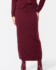 Sari Skirt (Burgundy)