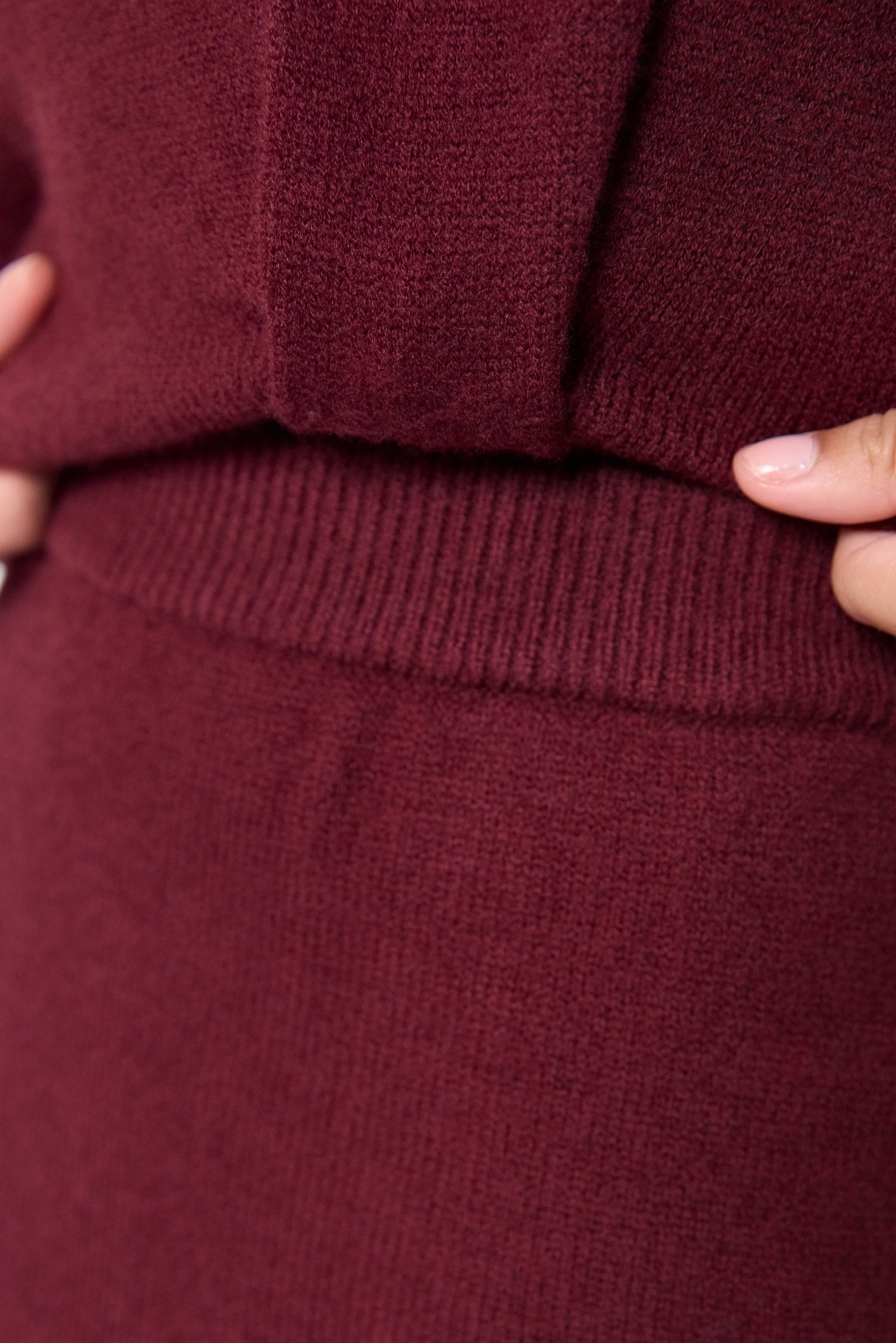 Sari Skirt (Burgundy)