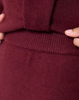 Sari Skirt (Burgundy)