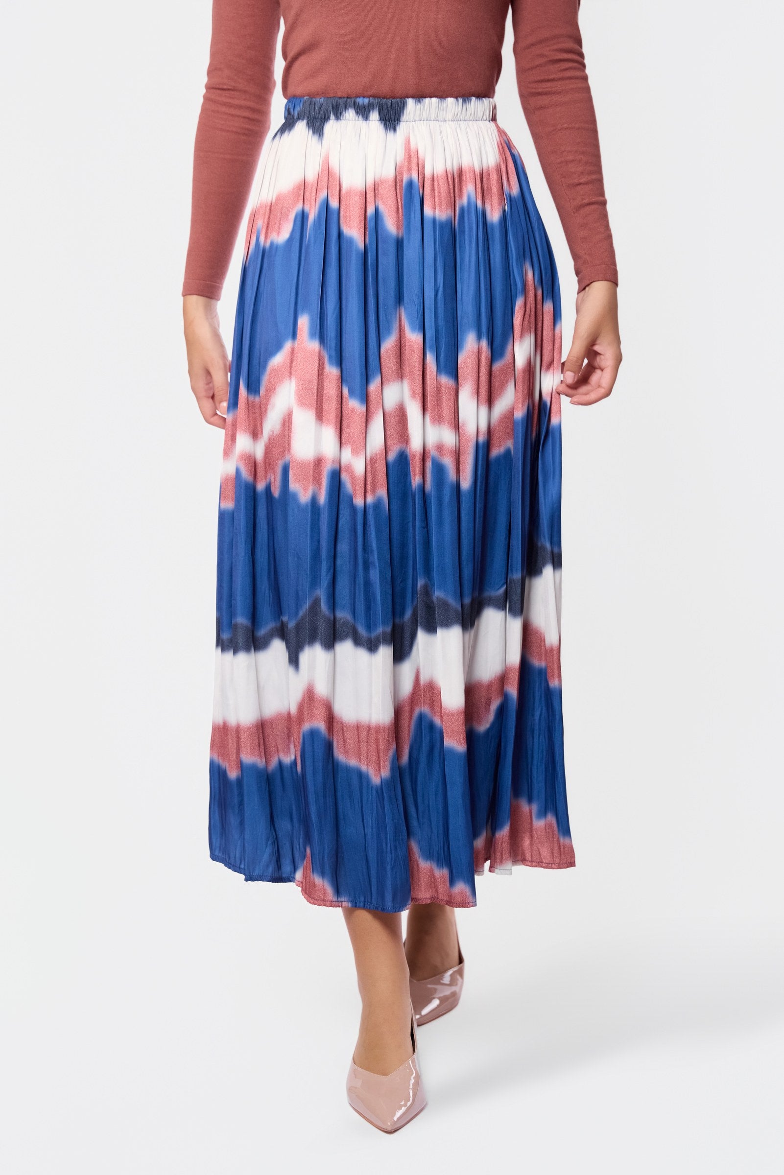 Bria Skirt (Navy Brown)