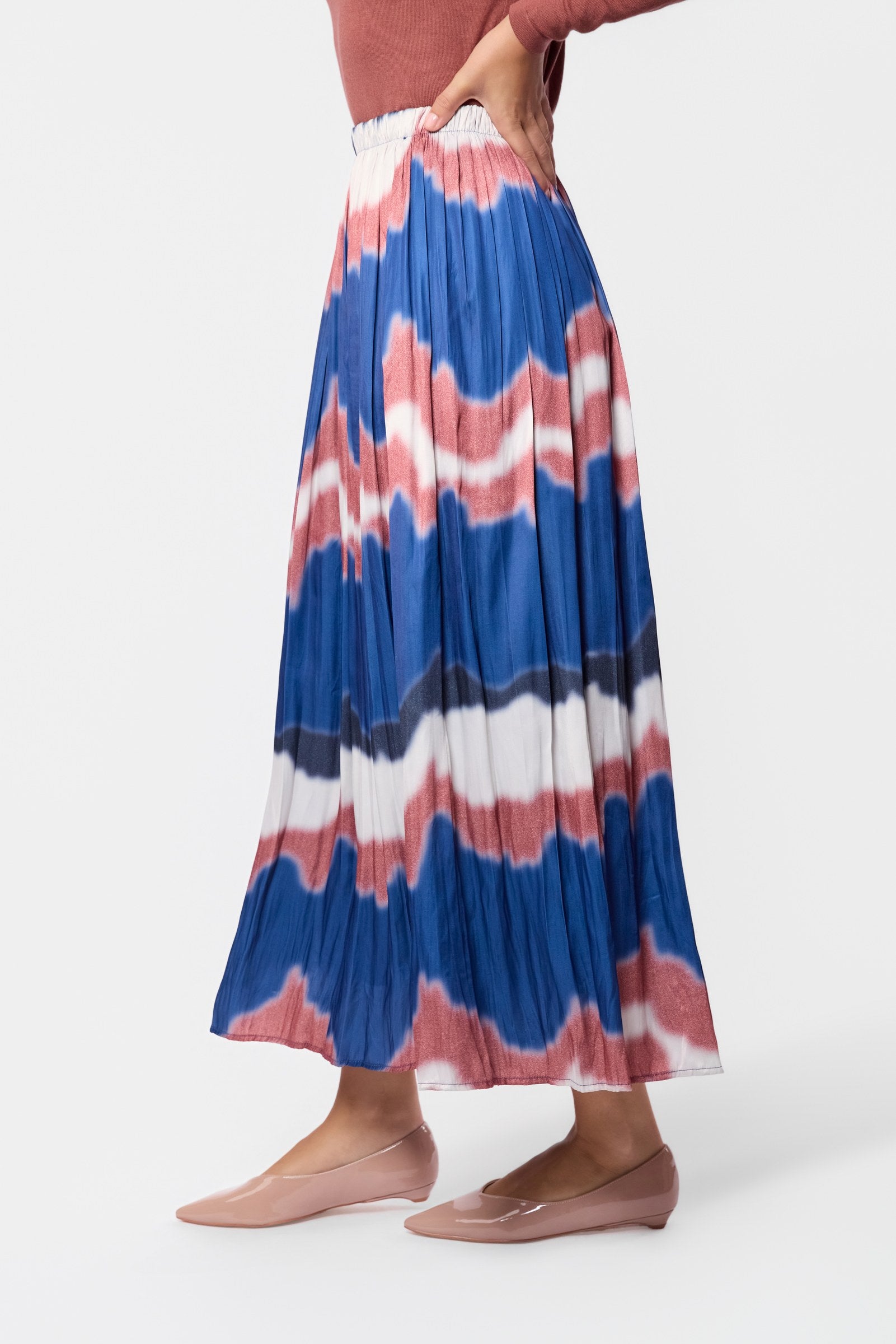 Bria Skirt (Navy Brown)