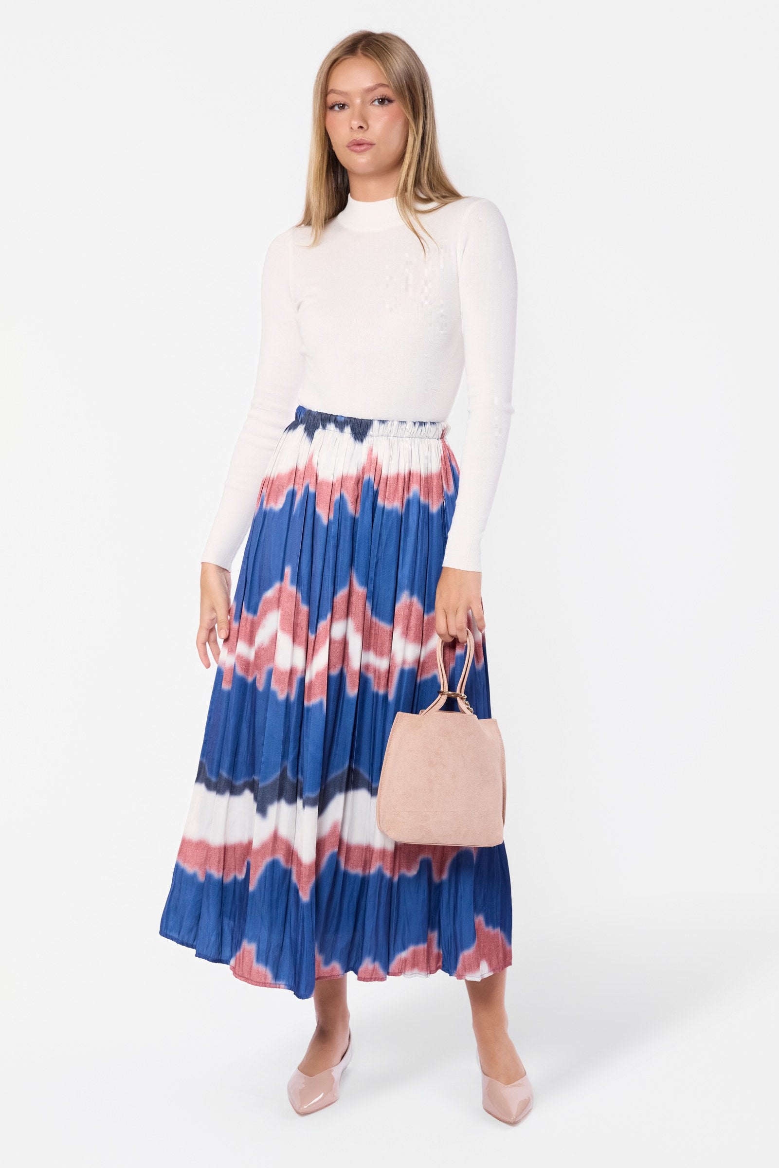 Bria Skirt (Navy Brown)