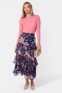 Suri Skirt (Purple Brown)