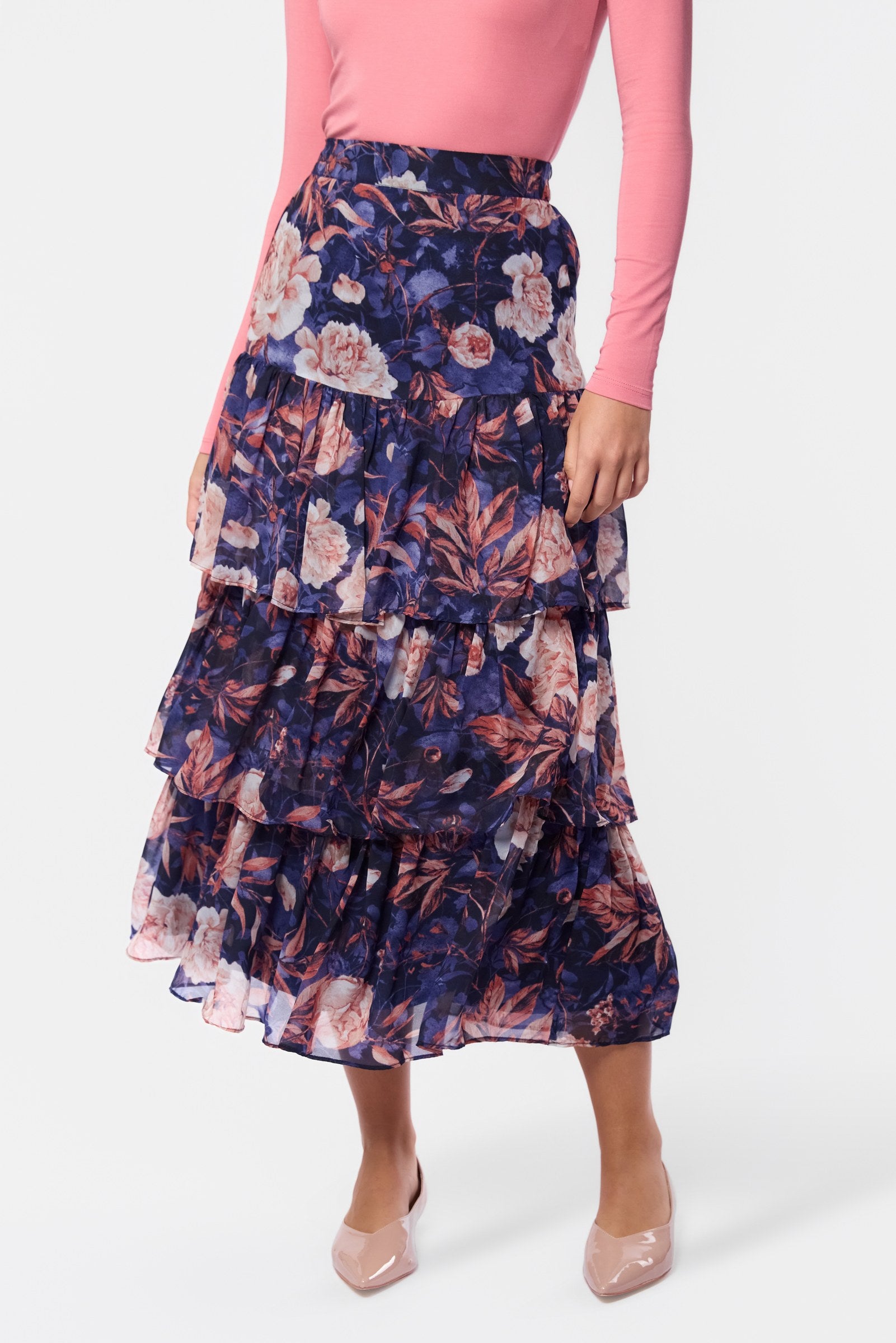 Suri Skirt (Purple Brown)