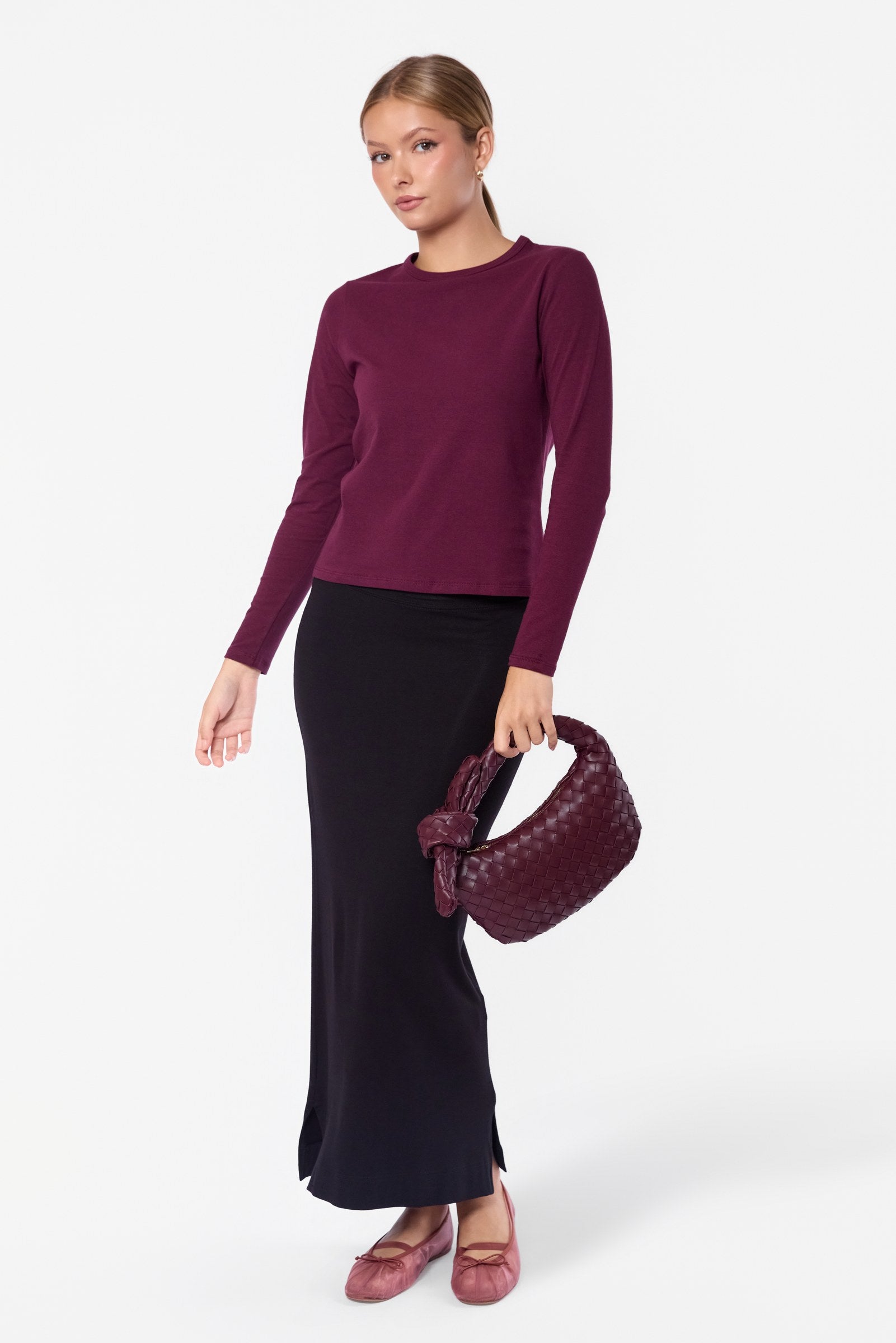 Greta Top (Burgundy)