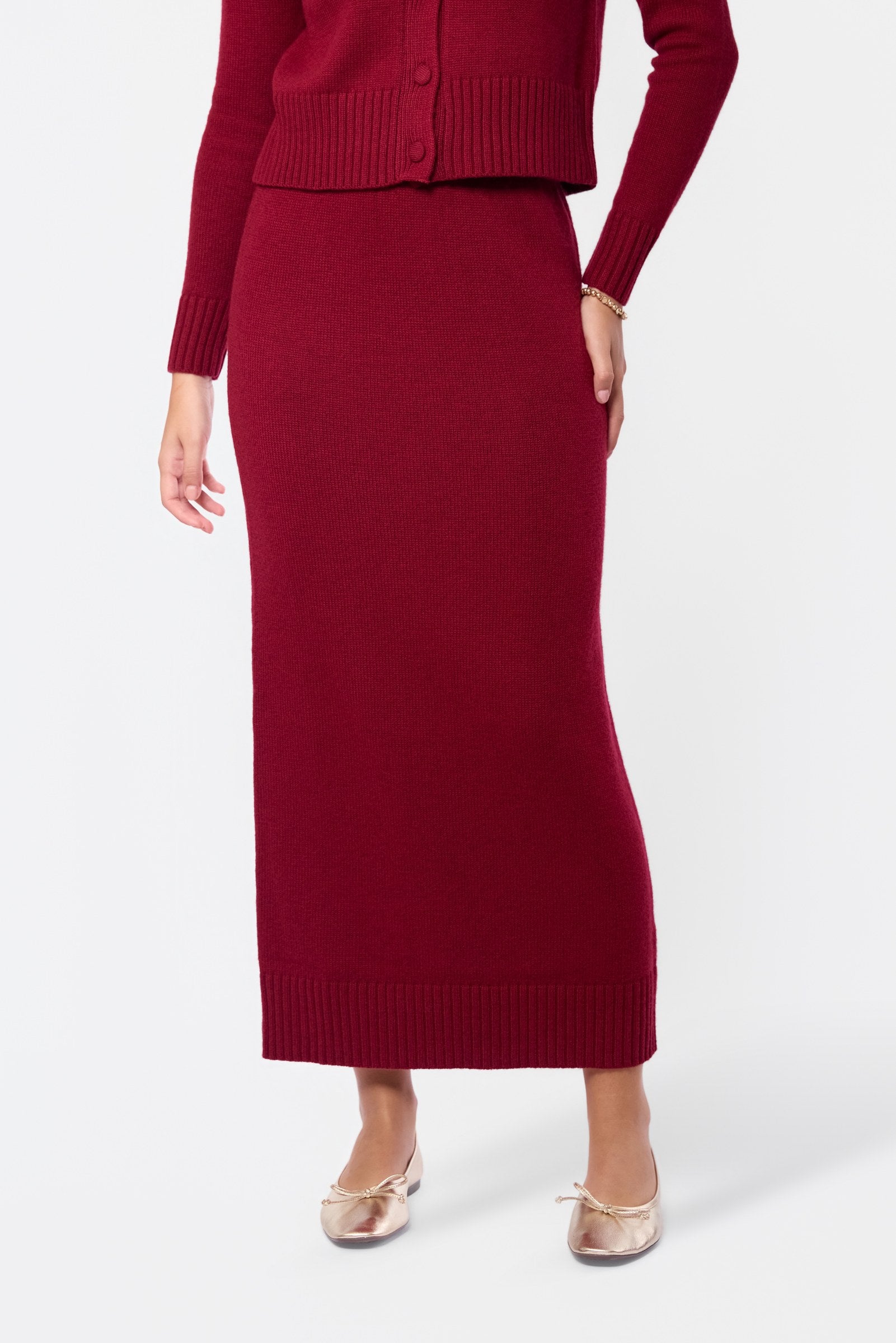 Ania Skirt (Burgundy)