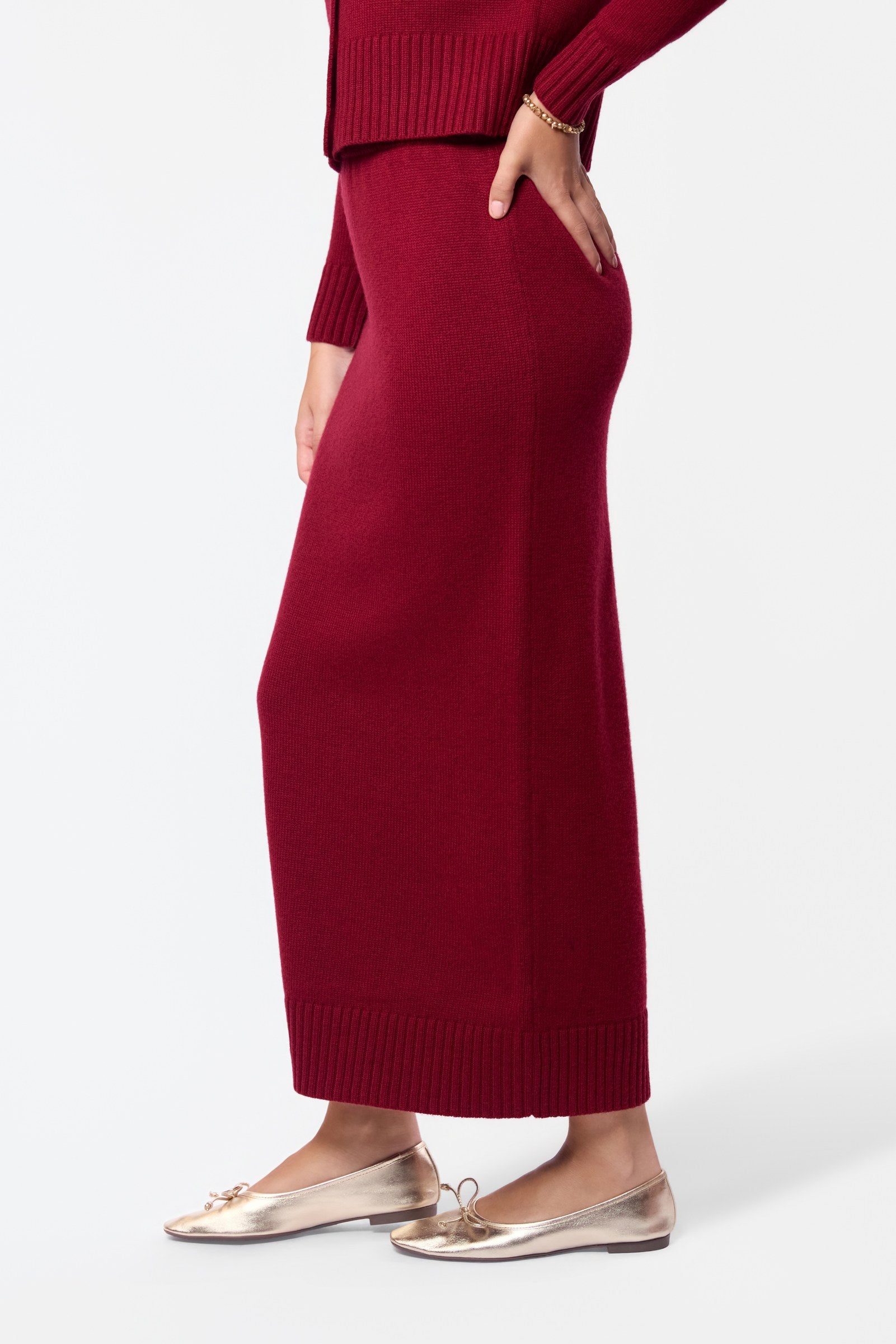 Ania Skirt (Burgundy)
