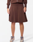 Mina Swing Skirt 23" (Dark Brown)