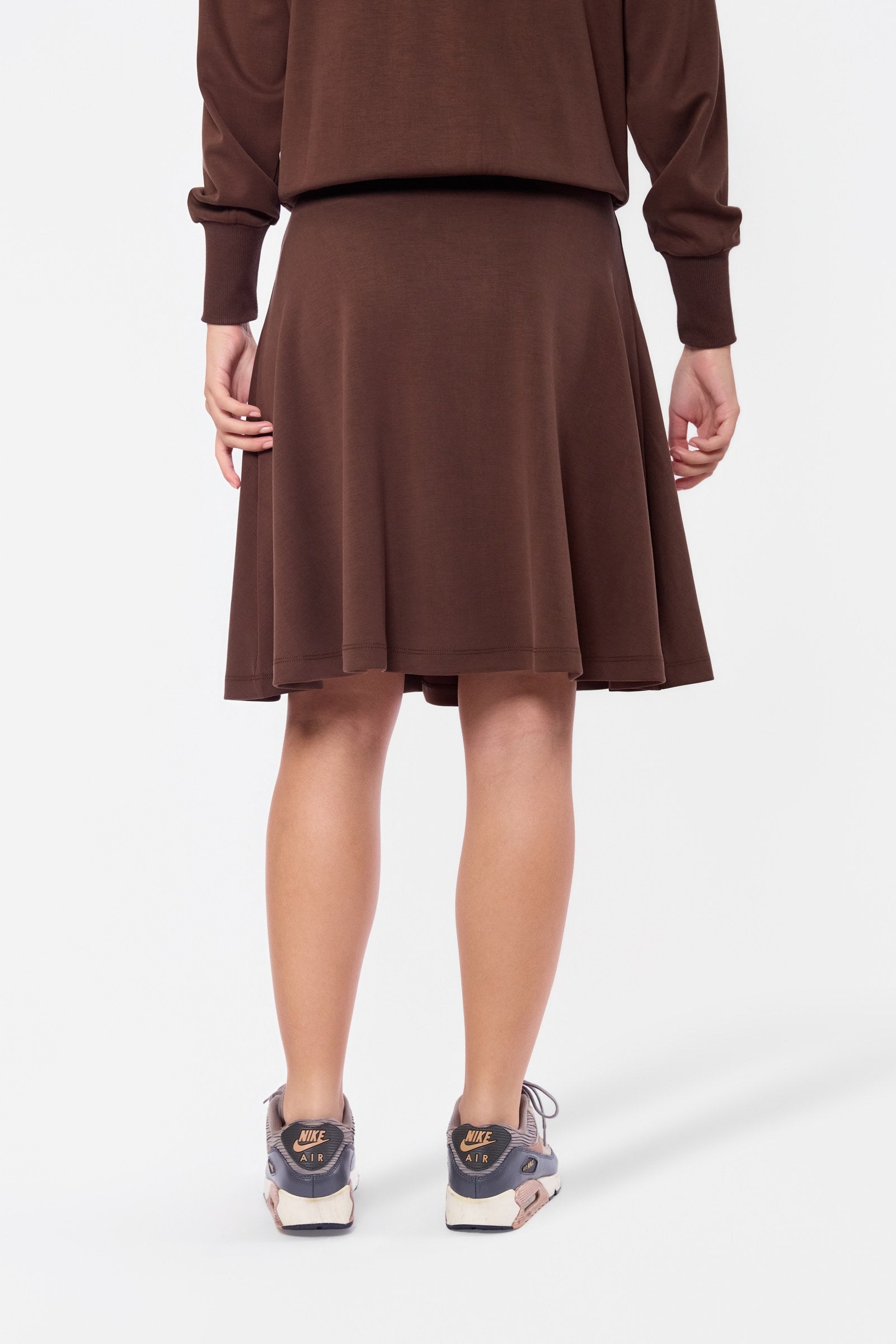 Mina Swing Skirt 23" (Dark Brown)