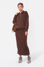 Mina Skirt 35" (Dark Brown)