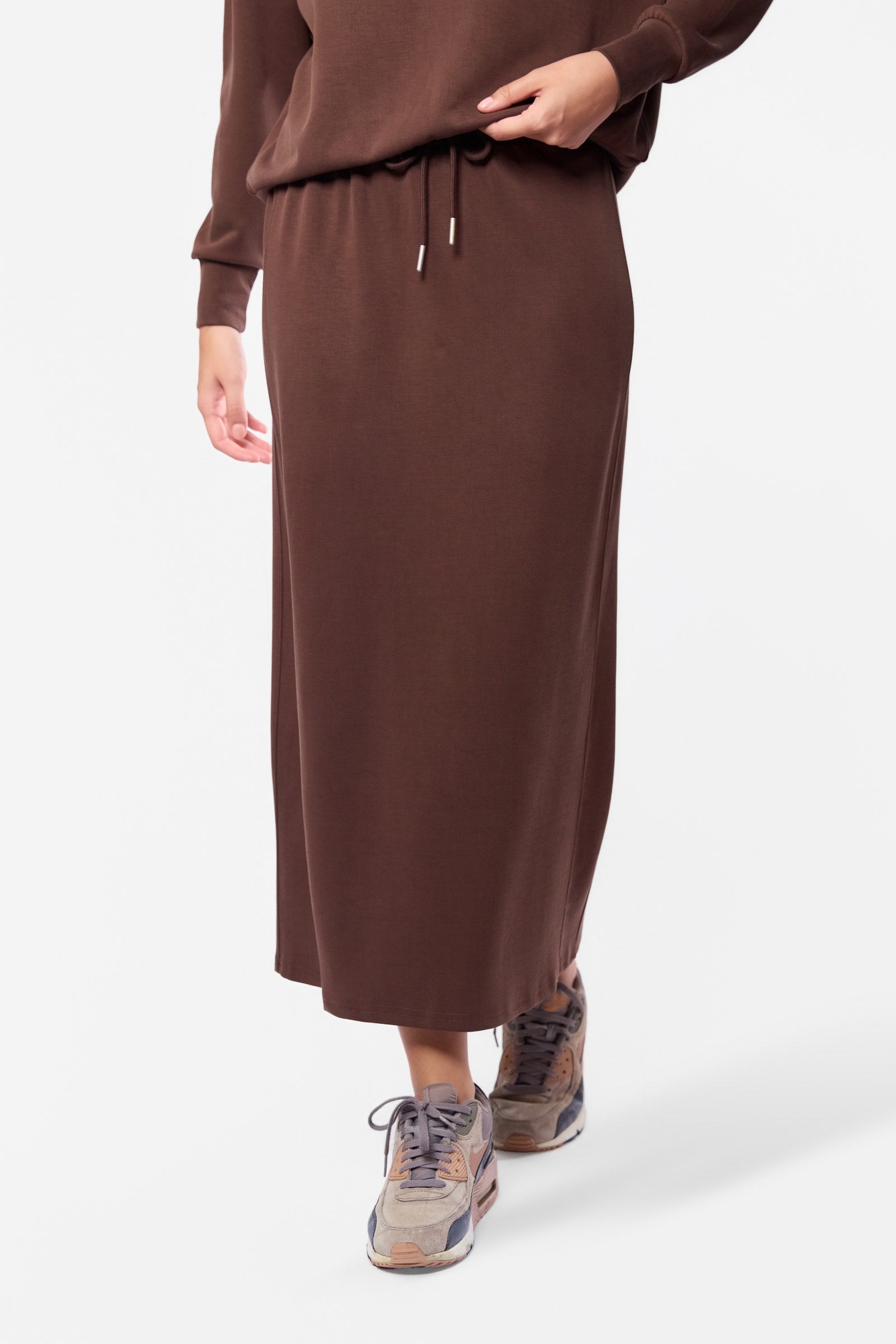 Mina Skirt 35" (Dark Brown)
