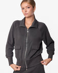 Mina Zip Up Jacket (Olive)