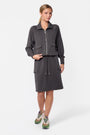 Mina Zip Up Jacket (Olive)