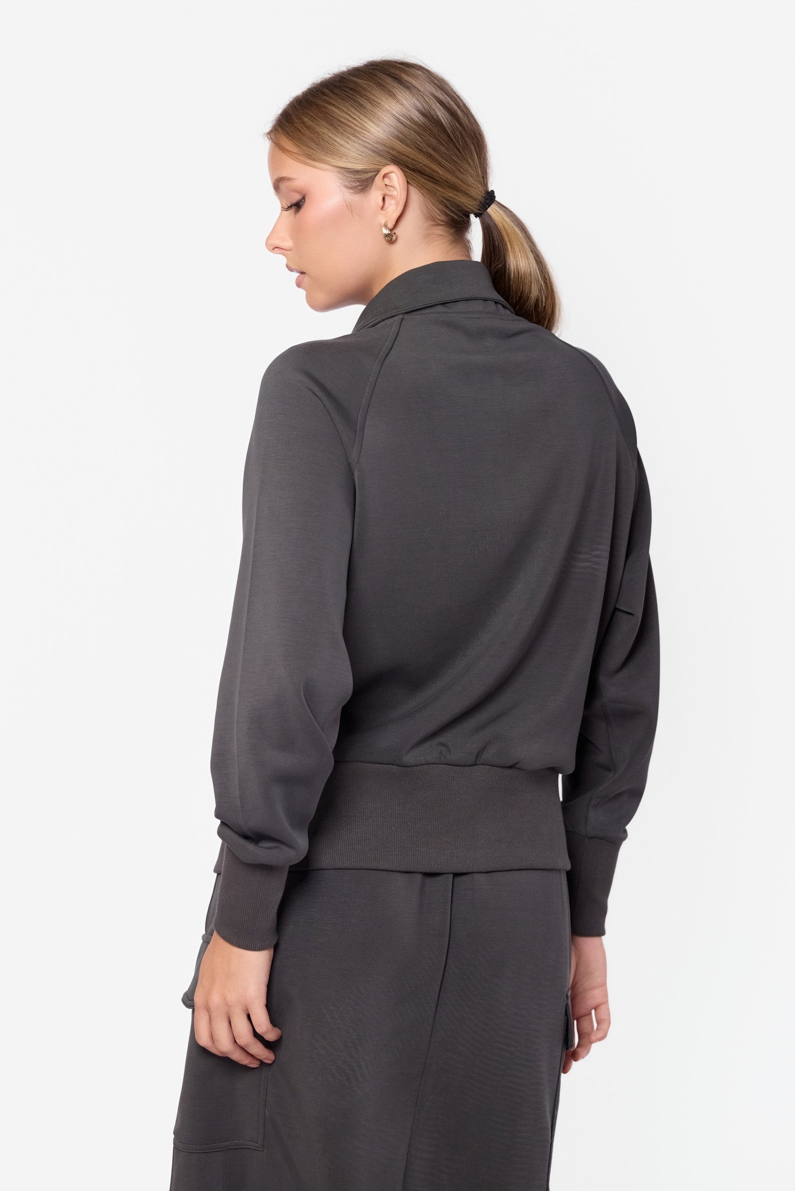 Mina Zip Up Jacket (Olive)