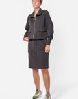 Mina Cargo Skirt 23" (Olive)