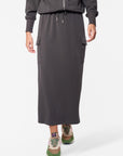 Mina Cargo Skirt 35" (Olive)