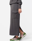 Mina Cargo Skirt 35" (Olive)