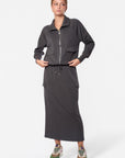 Mina Cargo Skirt 35" (Olive)