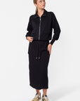 Mina Cargo Skirt 35" (Black)