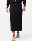 Mina Cargo Skirt 35" (Black)