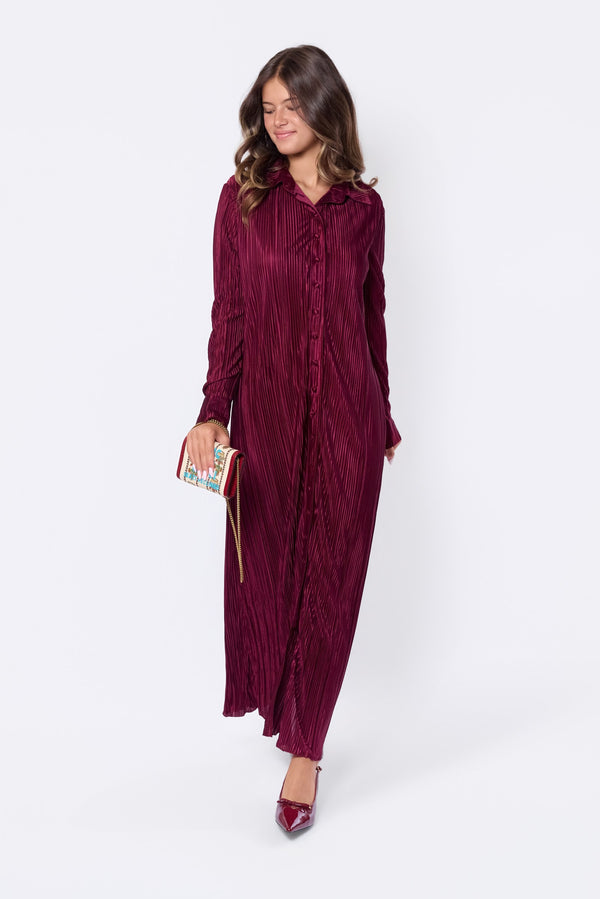 Maggie Dress (Burgundy)