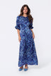 Patricia Dress (Blue Pattern)