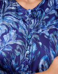 Patricia Dress (Blue Pattern)