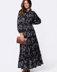 Leslie Dress (Black Ground)