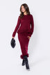 Perry Skirt (Burgundy)