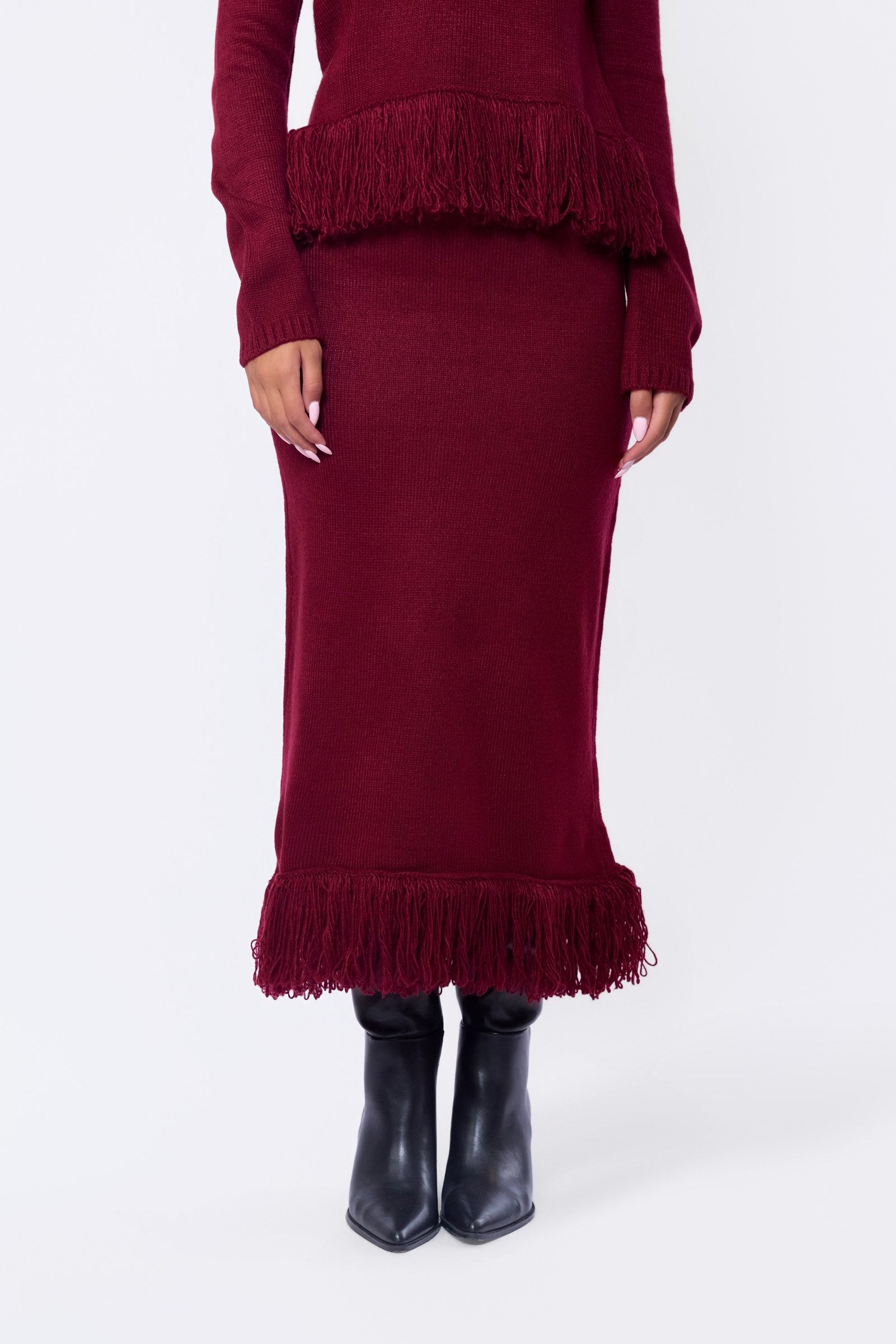 Perry Skirt (Burgundy)