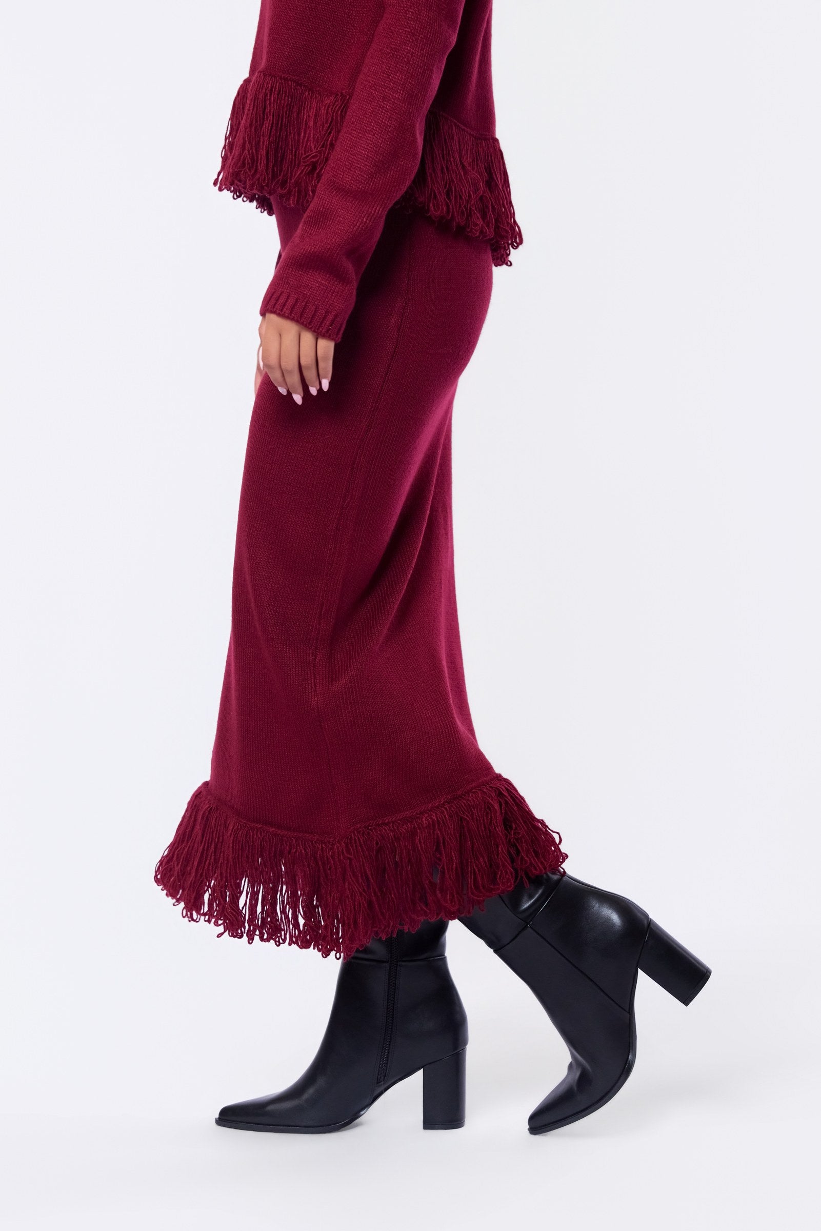 Perry Skirt (Burgundy)